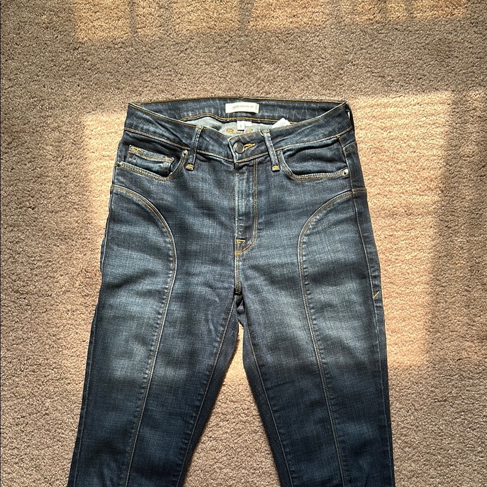 Good American Blue Straight Leg Jeans - Picture 3 of 8